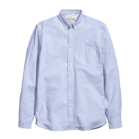 Image of Cotton Band-collar Blouse